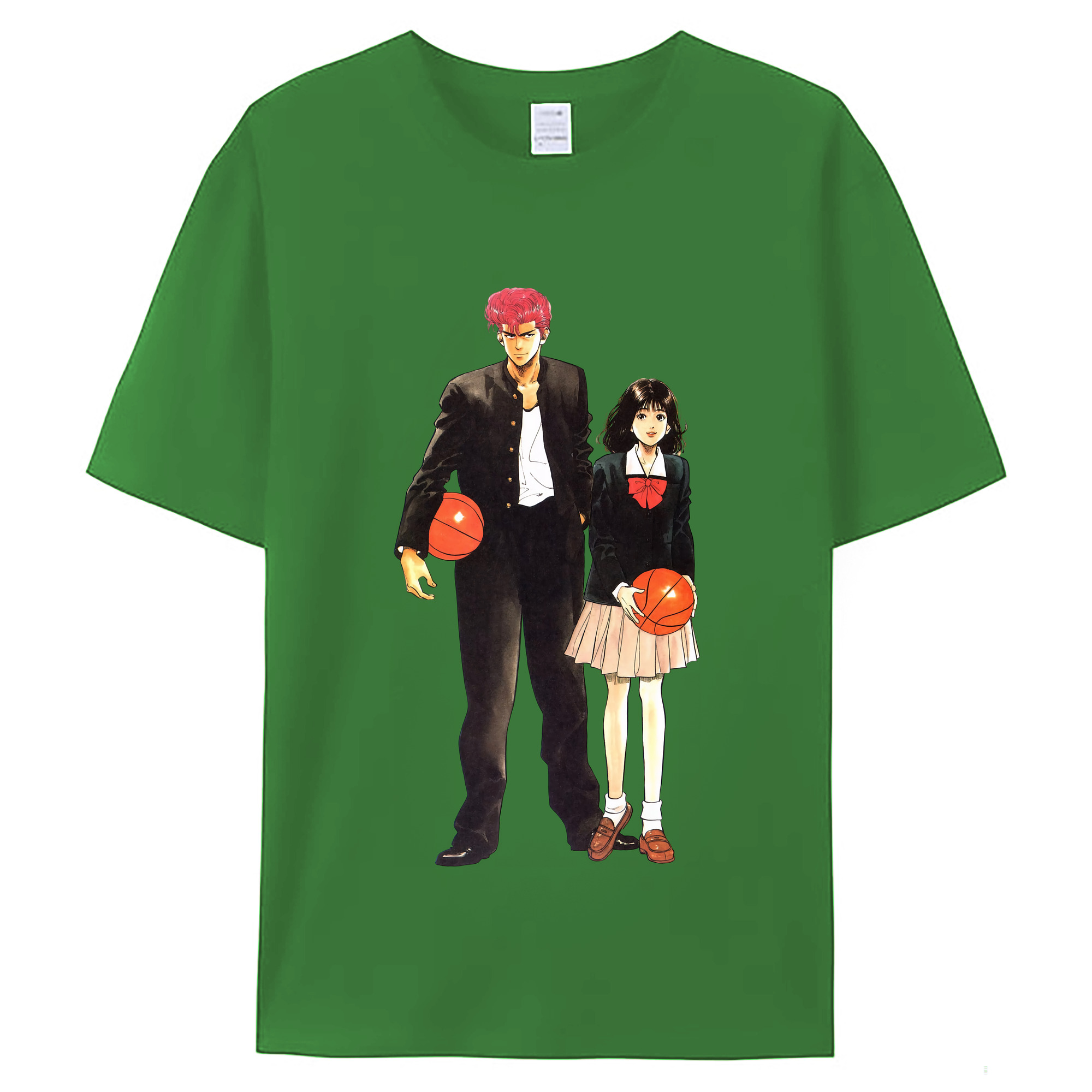 （画像用） SLAM DUNK／スラムダンク レディースカジュアルプリントTシャツ（綿100％）